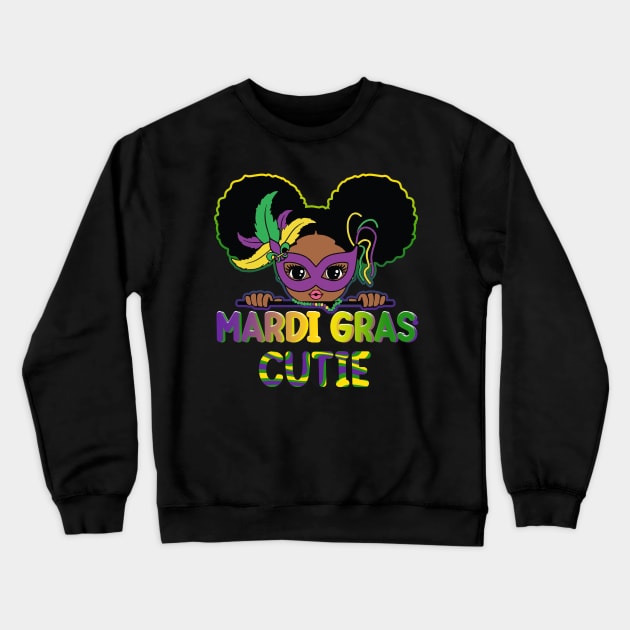 Mardi Gras cutie tee Happy Mardi Gras Little Miss Mardi Gras top kids Mardi Gras Crewneck Sweatshirt by Audell Richardson